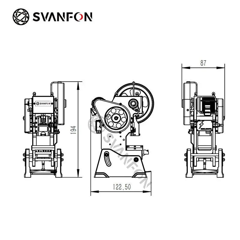 Mini Punch Press Model 02 - SvanFon Mini Metal Mechanical Models