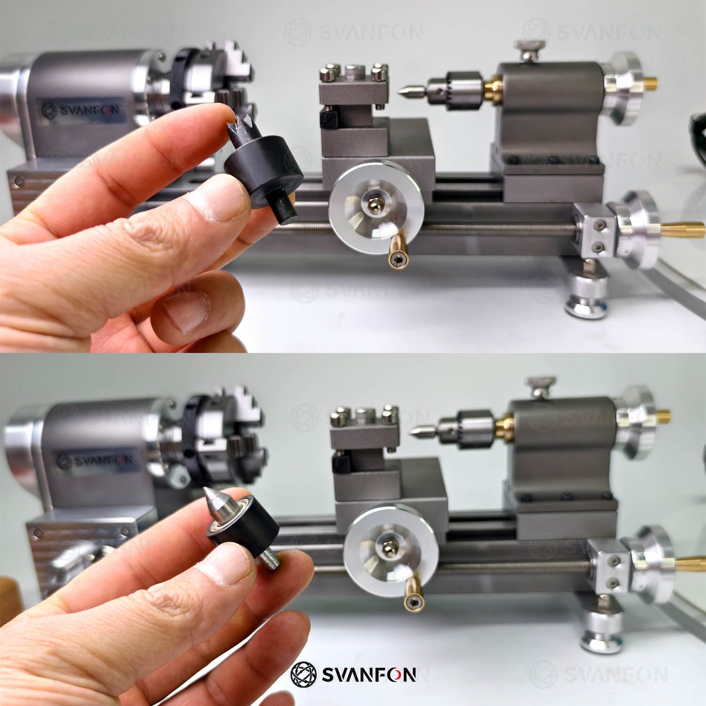 Mini Lathe Center Assortment - SvanFon Mini Metal Mechanical Models