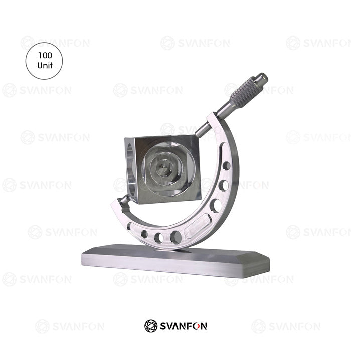Ornamento micrometrico – Regalo per operatori CNC e decorazione da scrivania in lega di alluminio