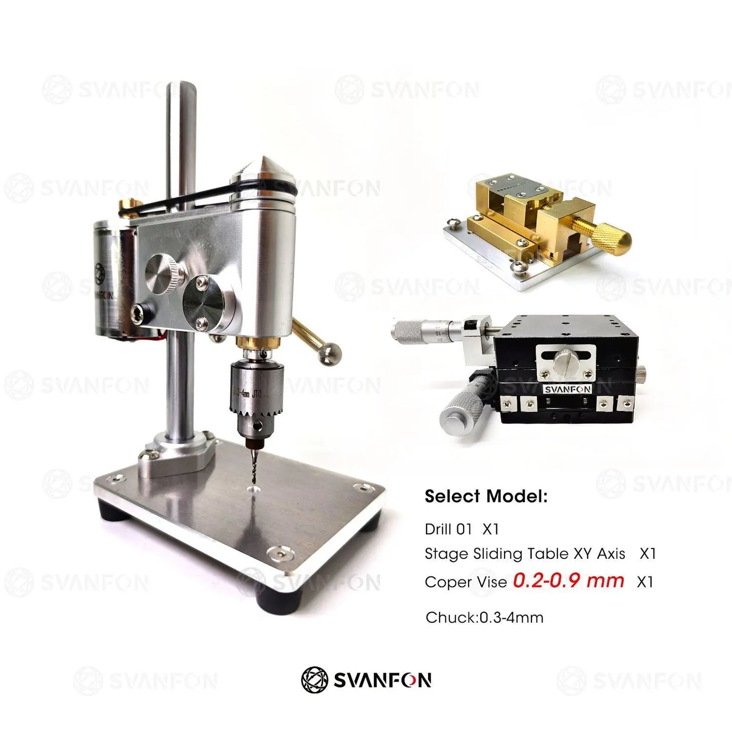 Mini Bench Drill 01 - SvanFon Mini Metal Mechanical Models