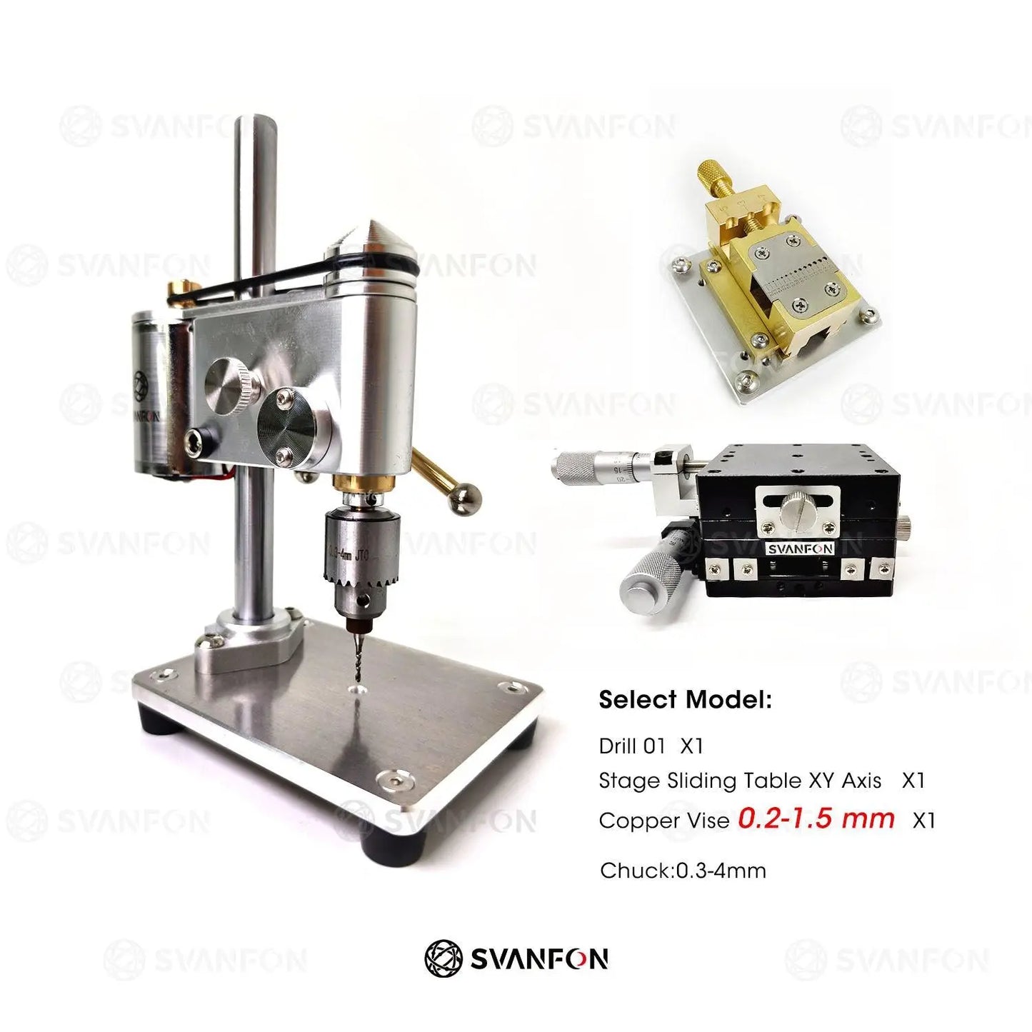 Mini Bench Drill 01 - SvanFon Mini Metal Mechanical Models