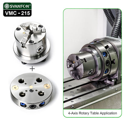 CNC Zero Point Workholding Vise & Chuck Set | 3-Axis & 4-Axis Quick Change Base