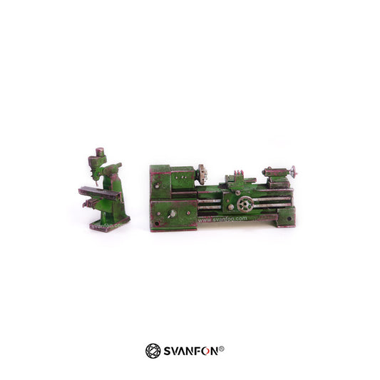 Miniature lathe model and miniature milling machine model