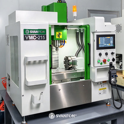 VMC215 Small 3-Axis/4-Axis Benchtop CNC Vertical Machining Center | Desktop CNC Mill & Engraving Machine | Mini Precision Equipment