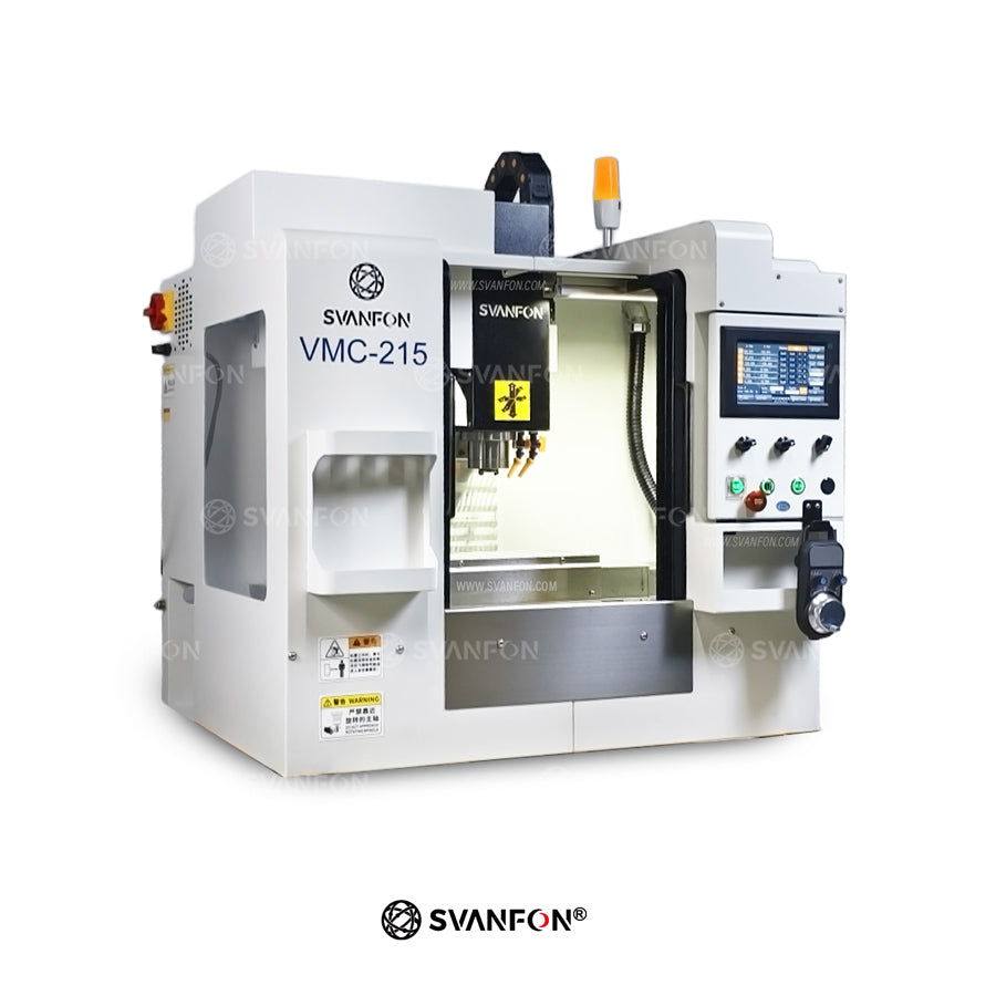 VMC215 Small 3-Axis/4-Axis Benchtop CNC Vertical Machining Center | Desktop CNC Mill & Engraving Machine | Mini Precision Equipment
