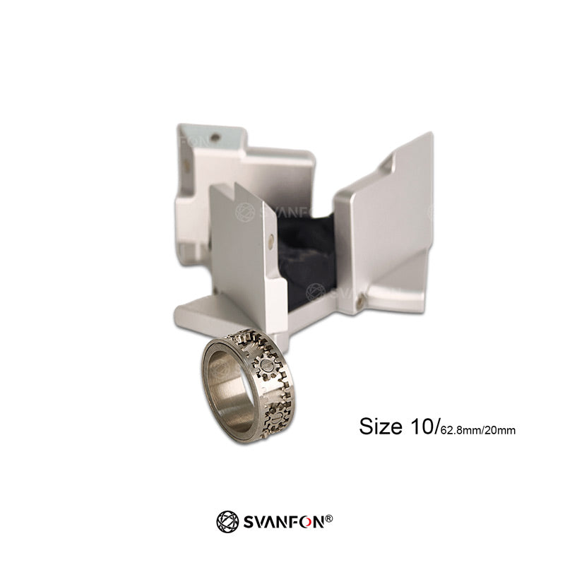 Aluminum Rotating Kinetic Ring Box & Titanium Gear Mechanical Ring