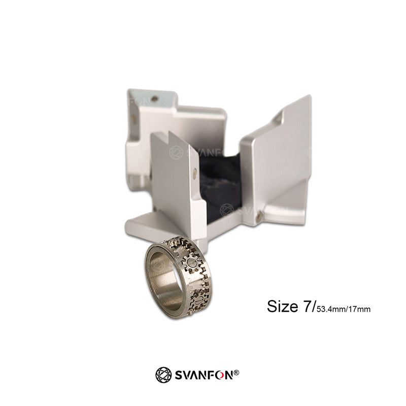 Aluminum Rotating Kinetic Ring Box & Titanium Gear Mechanical Ring