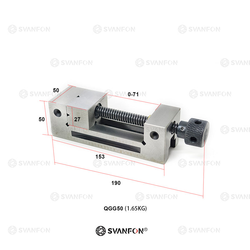 Stainless steel benchtop drill mill vise 2 inch